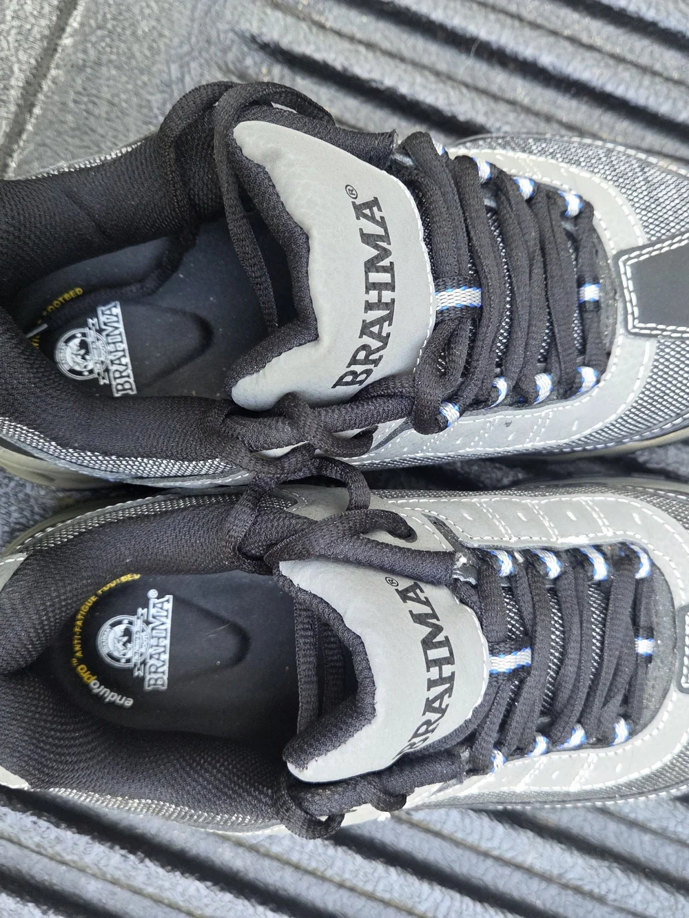 Brahma Men's Gray Steel Toed Work Sneakers